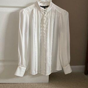 WHBM off-white blouse. Size 2P